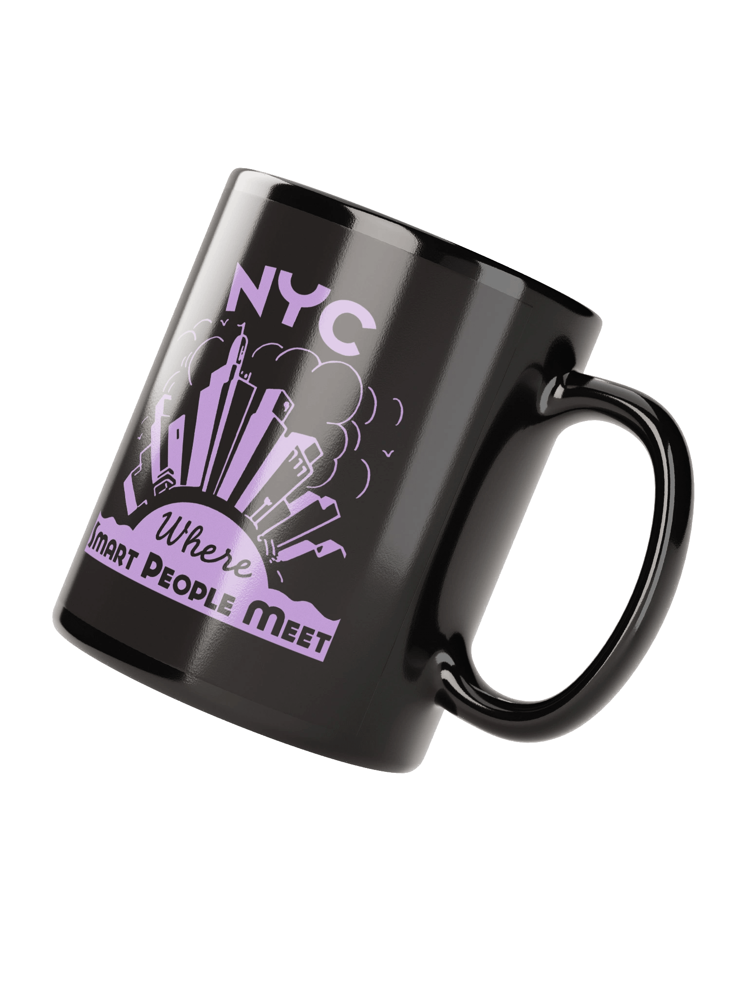 'NYC Smart' Black Mug product image (3)
