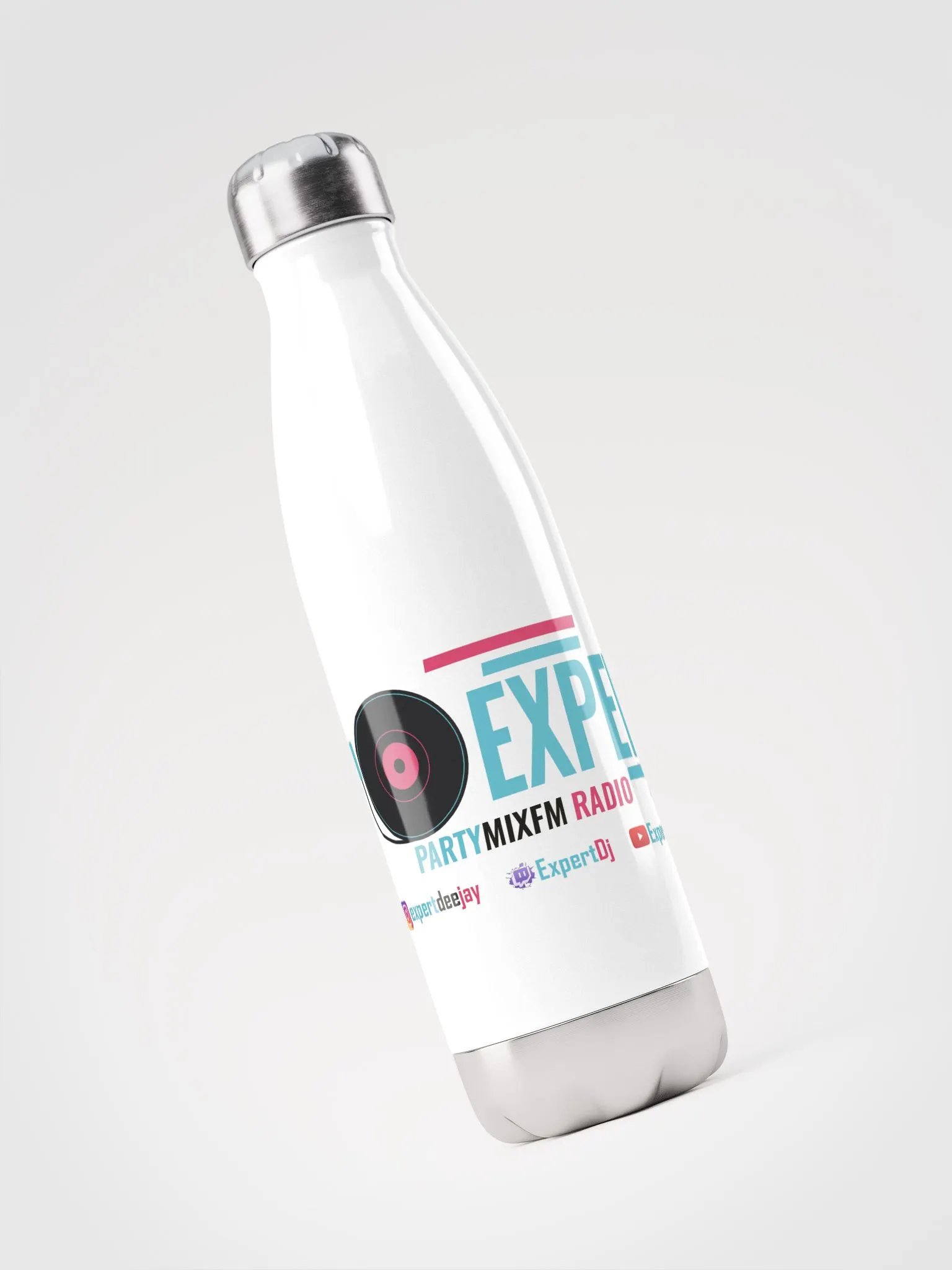 Stainless Steel Water Bottle EQ White product image (3)