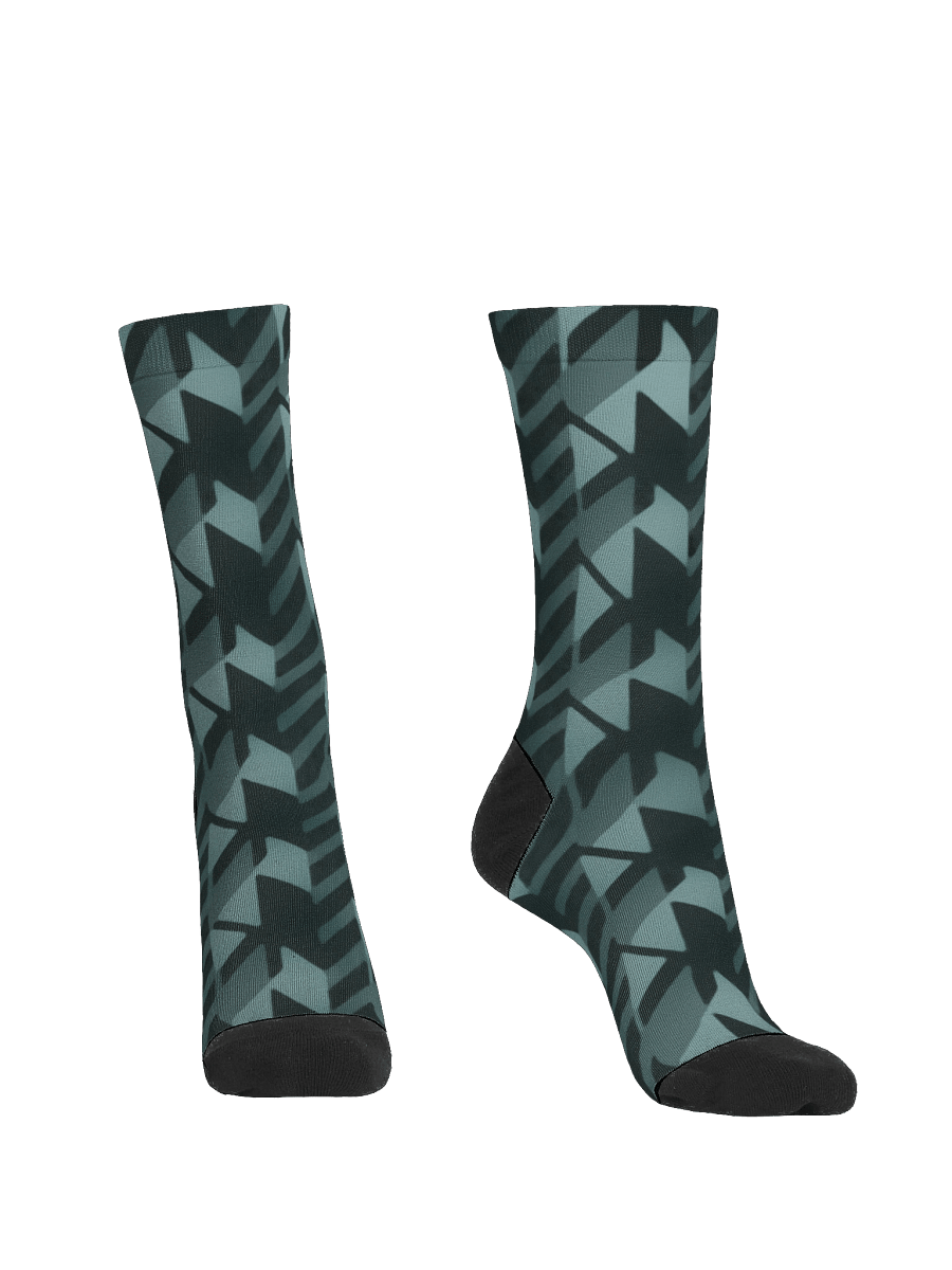 Houndstooth Pattern EcoArt Crew Socks product image (2)
