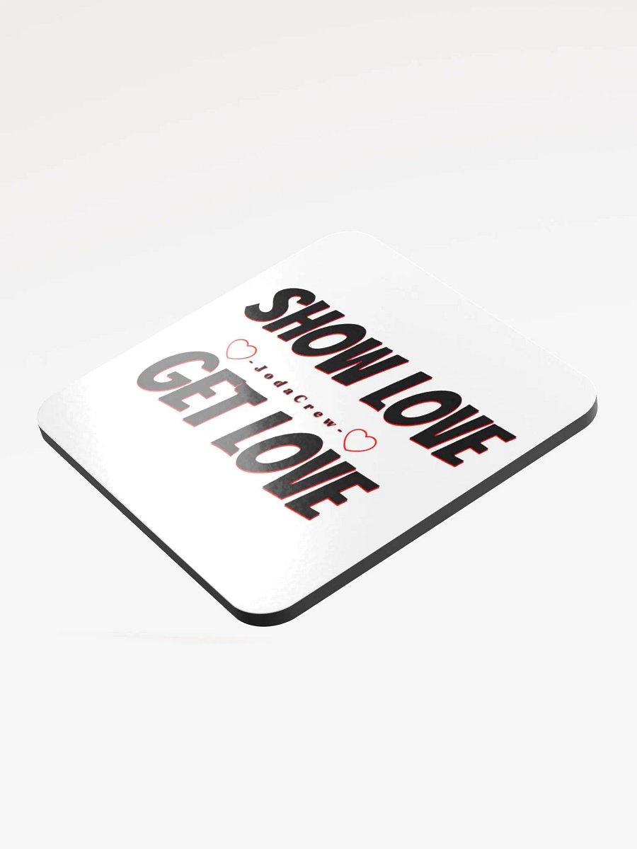 Show Love Glossed Cork Coaster product image (3)