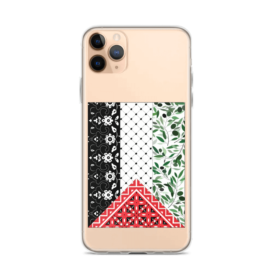 Aesthetic Palestine Flag iPhone Case Clear product image (1)