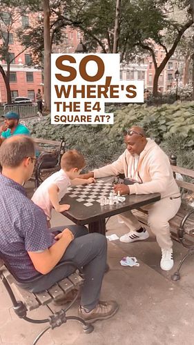 So where's that e4 square at again? ♟️
You reach, Marty teach. 📚

Follow @newyorkchess.marty and swing by Washington Square f...
