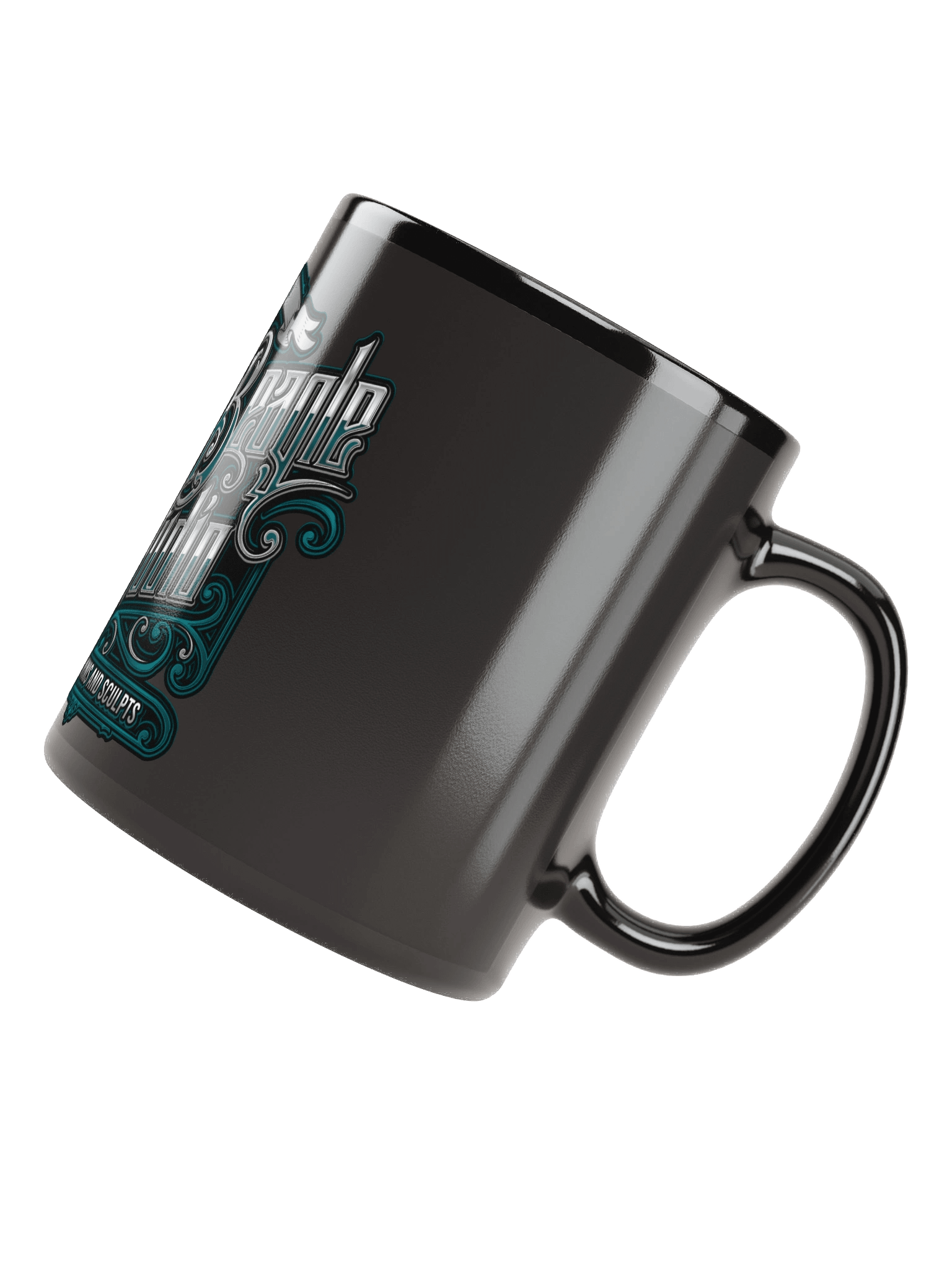 Smiling Beagle Studio Black Glossy Mug product image (7)
