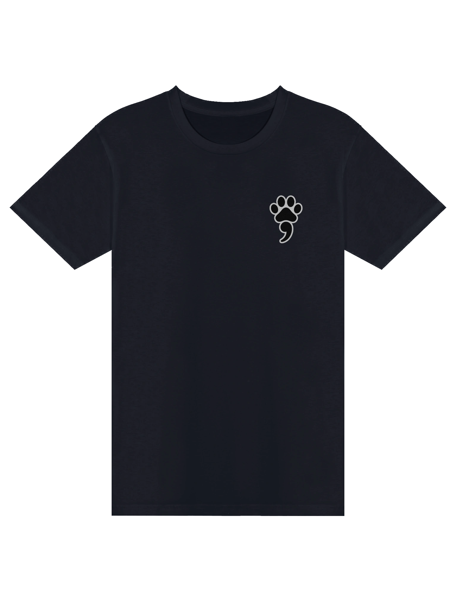🐾 Paw Semicolon Awareness T-Shirt | Front & Back Design product image (3)