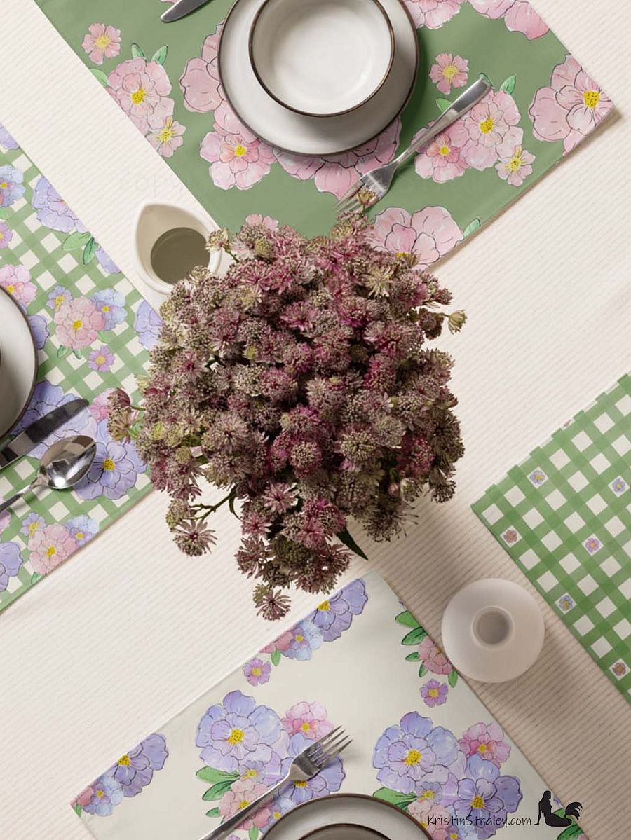 Gingham Blossoms Placemat Set of 4 product image (4)