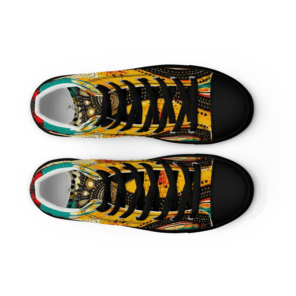 Women's Yogi Muse Abstract Art Painted High Tops product image (8)