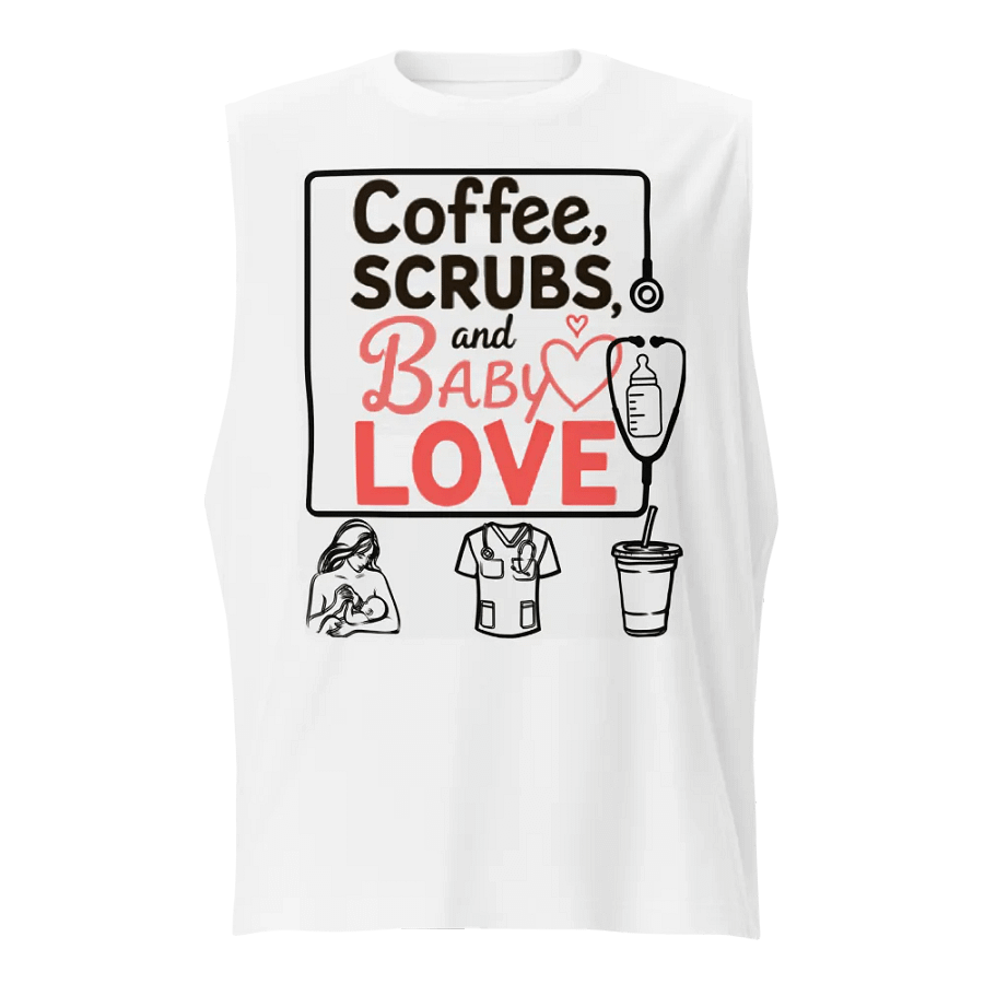 Coffee, Scrubs, and Baby Love Muscle Tank product image (1)