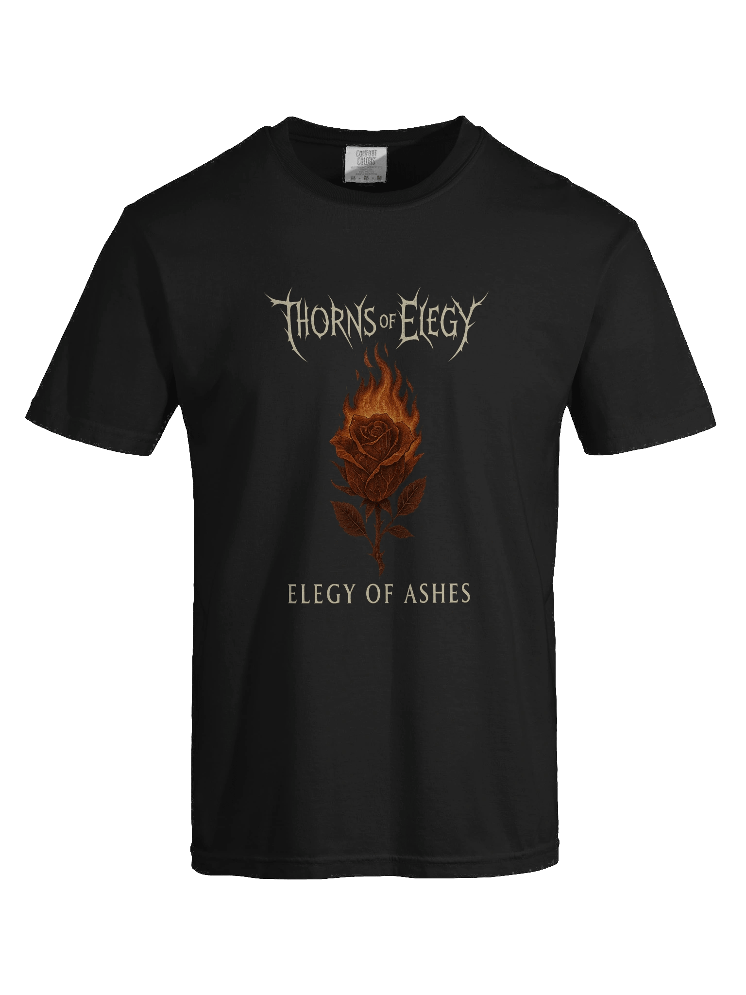 Thorns of Elegy – Elegy of Ashes Burning Rose Tee product image (4)