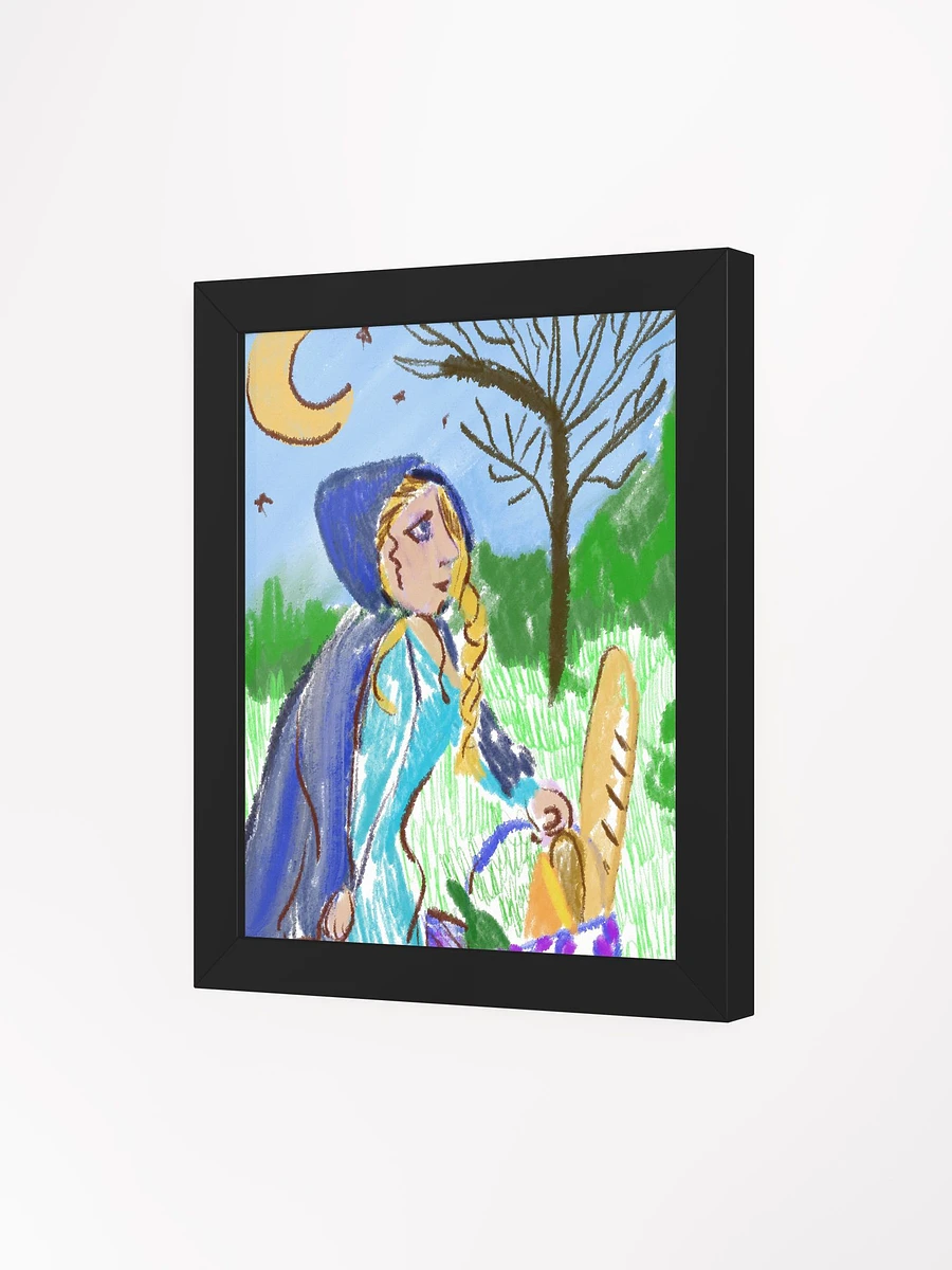 Hooded Woman Carrying Bread Framed Poster product image (102)
