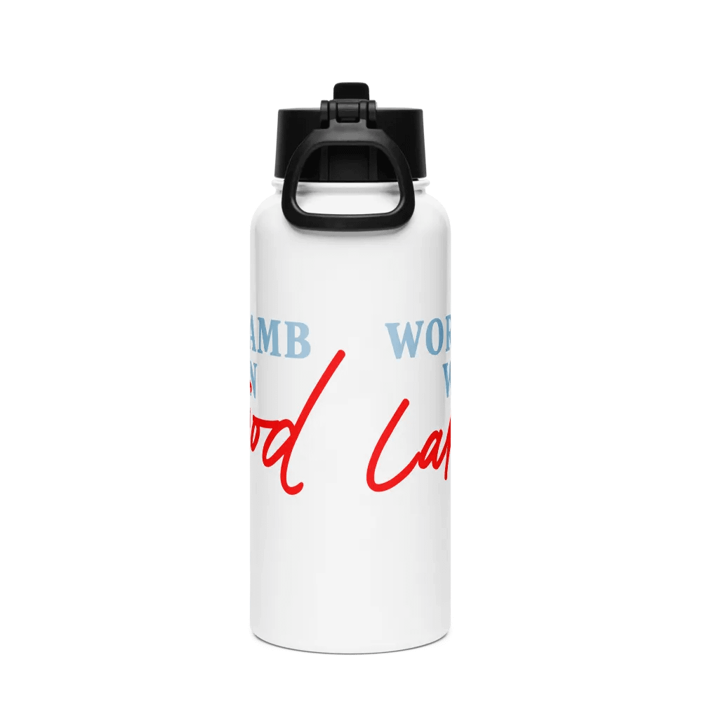 'Worthy is The Lamb' stainless steel water bottle product image (2)