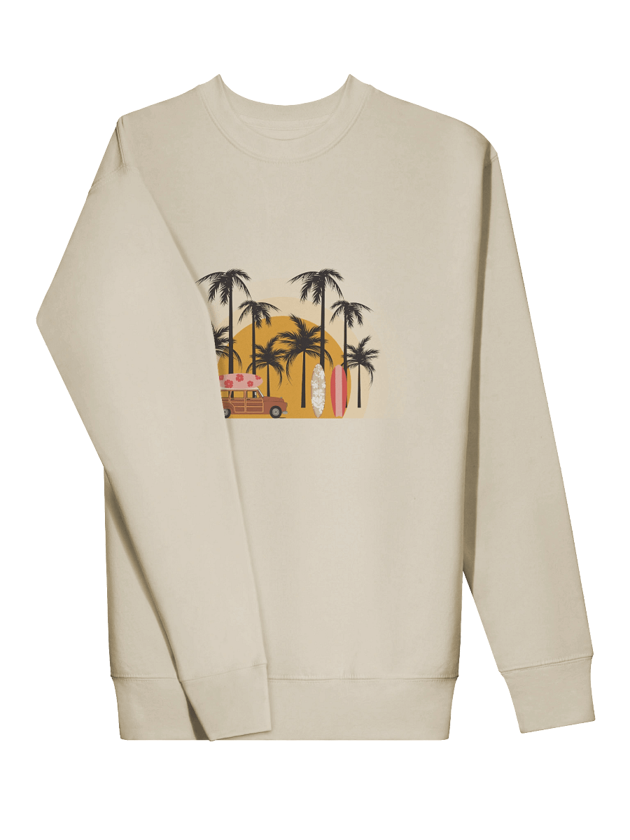 Retro Surf Wagon | Vintage Vibes & Coastal Dreams Sweatshirt product image (13)
