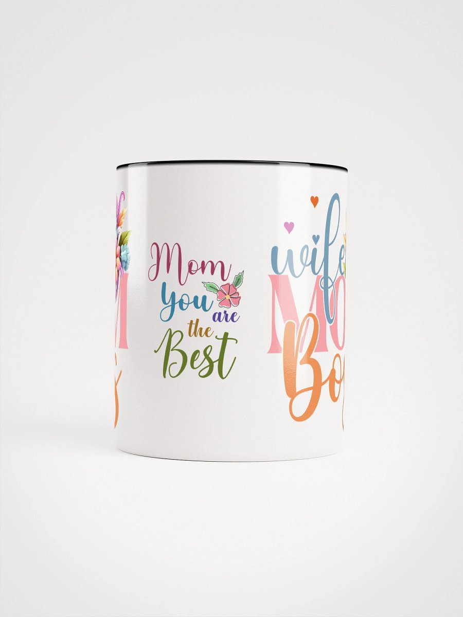 Wife Mom Boss Floral Ceramic Mug product image (63)