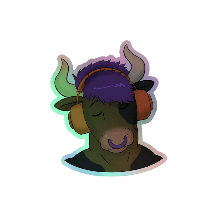 "Bull Vibes" Holographic Sticker product image (2)