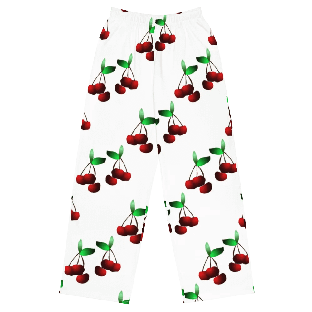 Cherries Pattern Wideleg Pants product image (2)