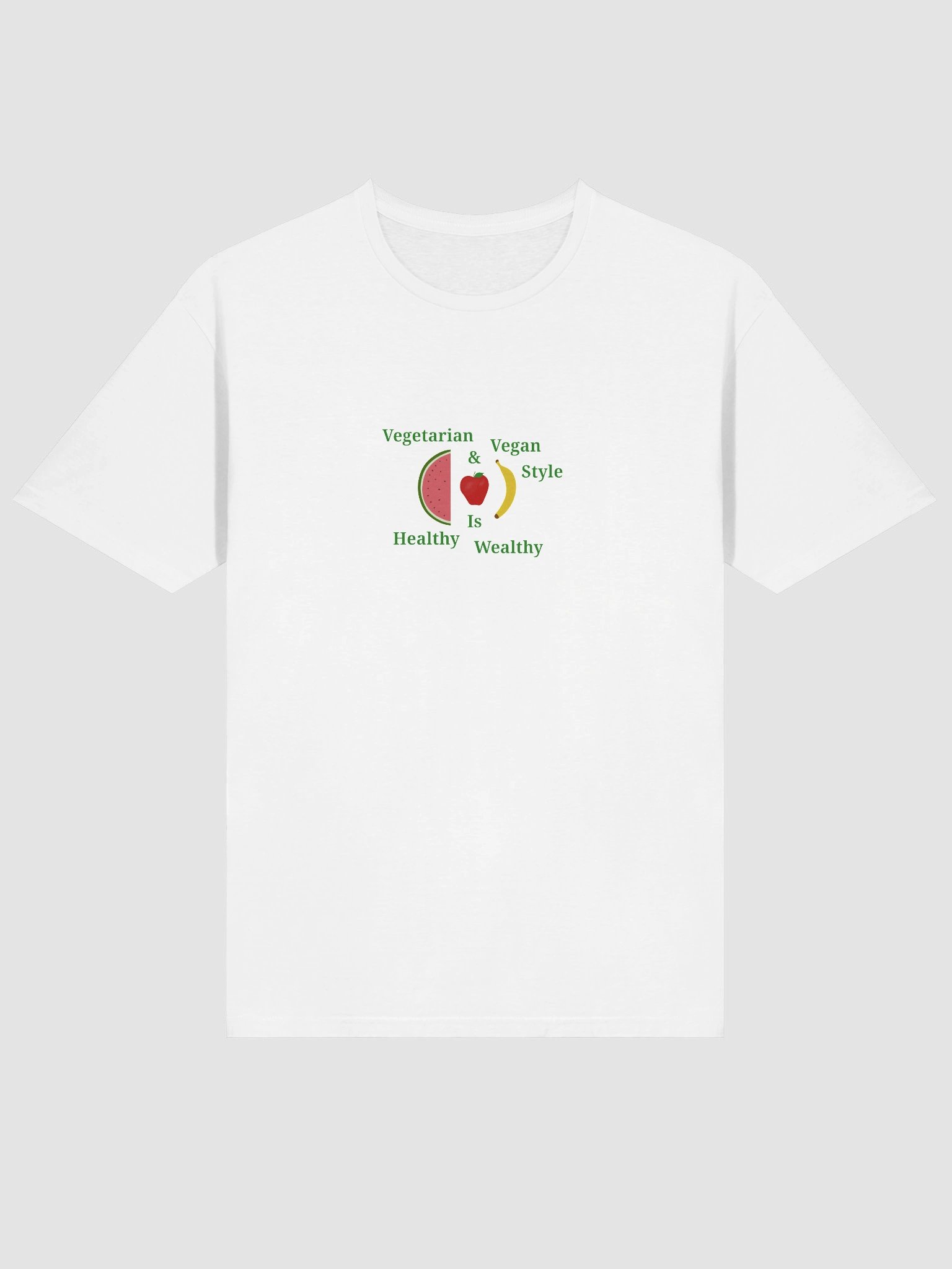 Healthy & Wealthy Vegetarian T-Shirt product image (3)