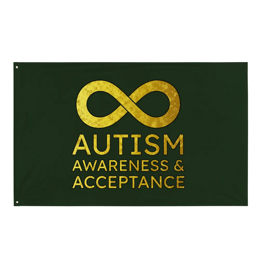 Autism Awareness & Acceptance Flag (Green) product image (1)