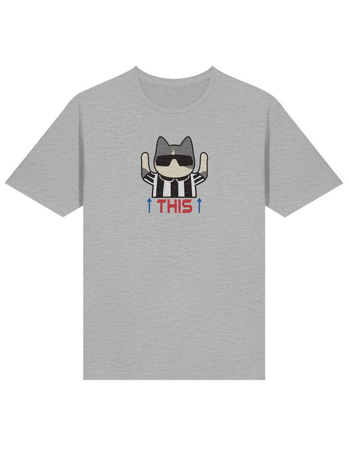 American Football Cat (THIS - touchdown signal) - Unisex Adult Super Soft Lightweight T-shirt product image (1)