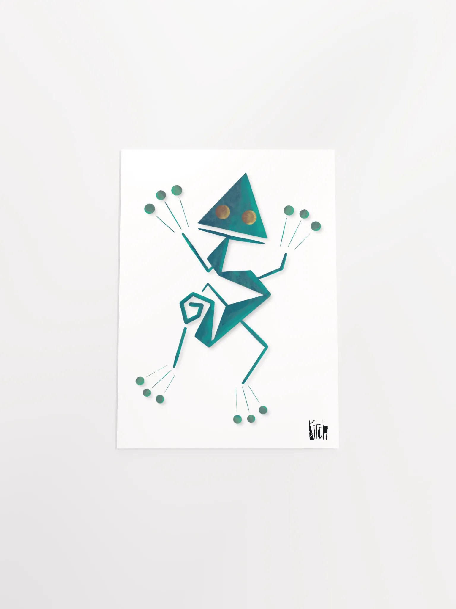 Geometric Lizard Art Print product image (7)