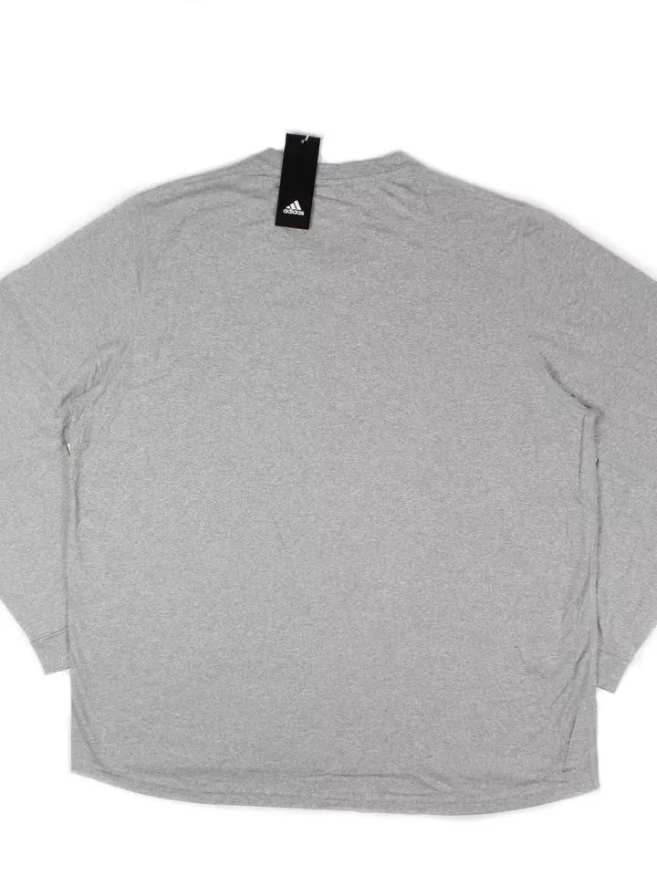 Adidas Men's Climalite Creator Long Sleeve T-Shirt Gray / Black EK0130 product image (2)