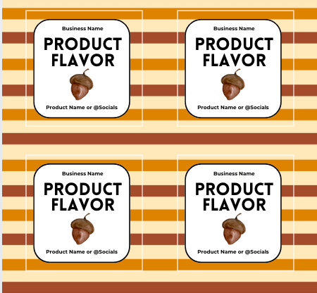Nutty Harvest Label Template Bundle product image (5)