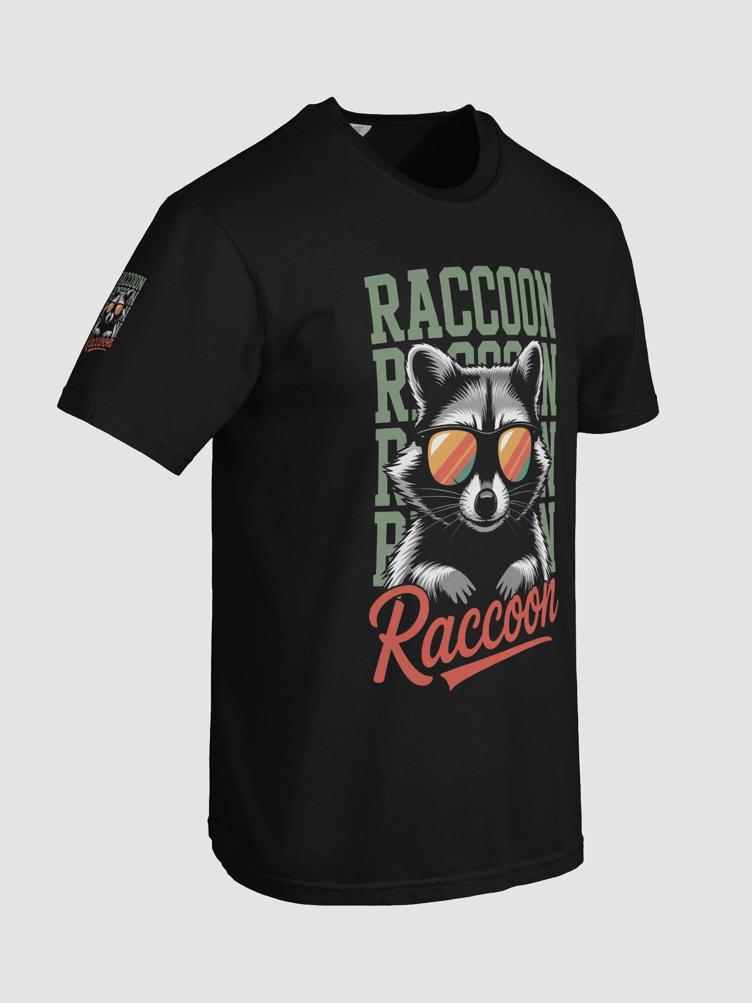 Striped Raccoon Sunglasses Tee product image (7)