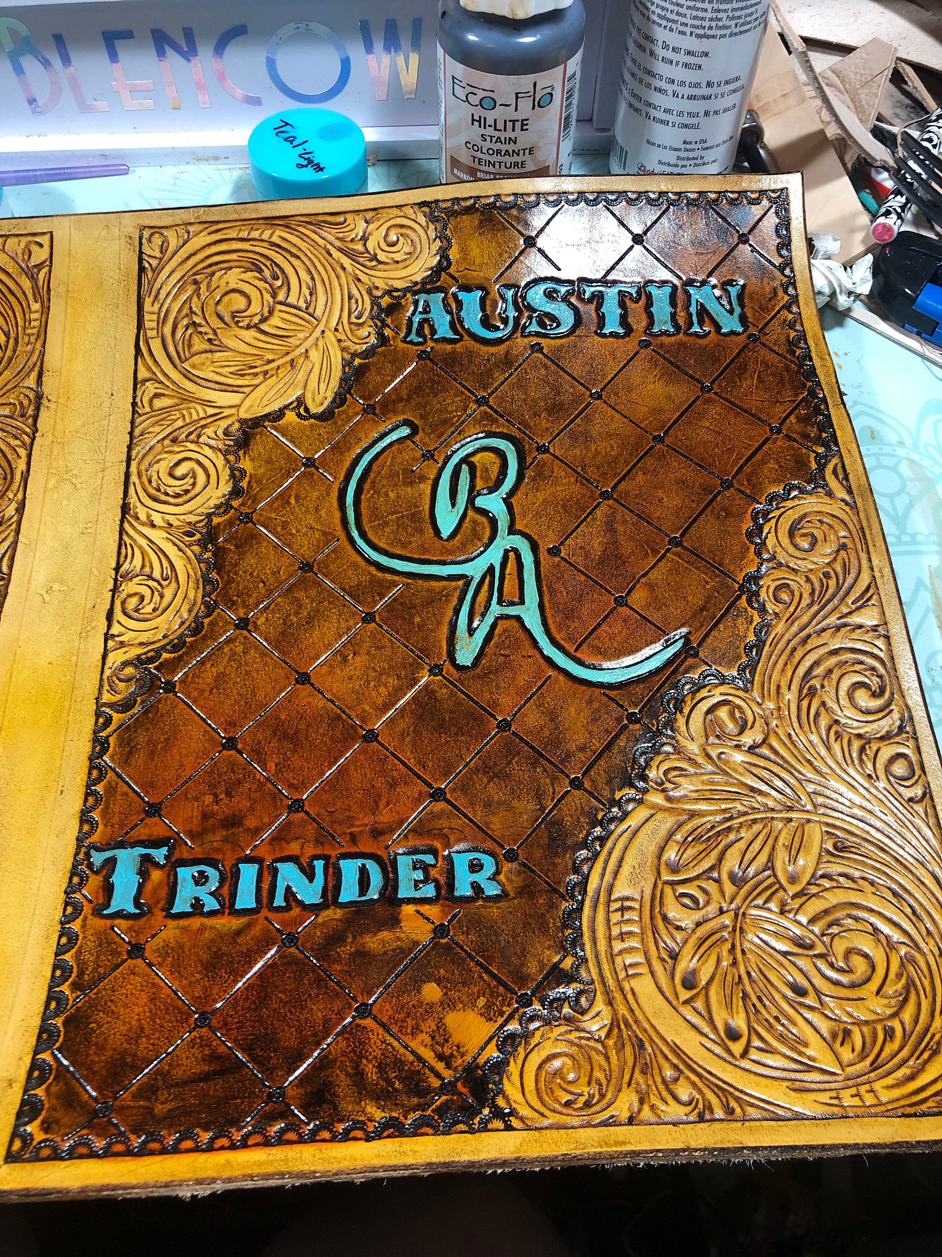 Custom Leather Padfolio product image (3)