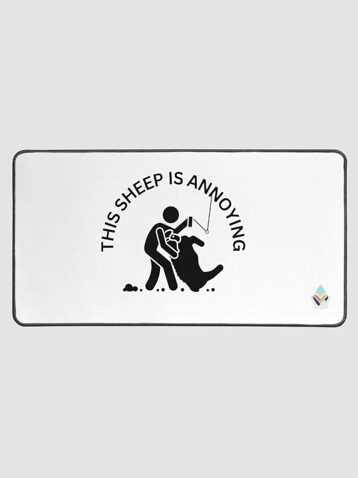 "This Sheep Is Annoying Desk Mat - 15.5" x 31.5" product image (1)