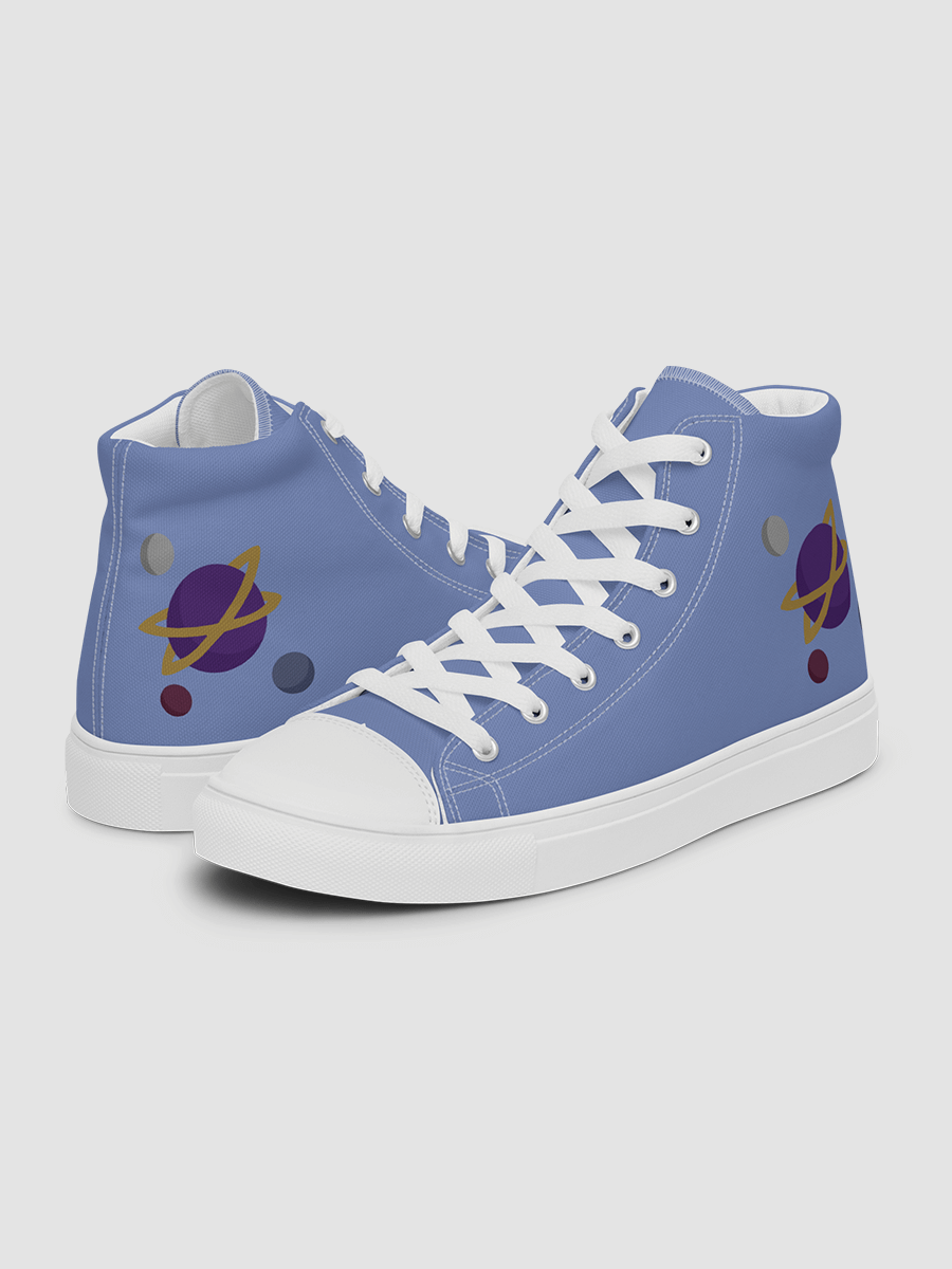 Women’s high top canvas shoes - Blue product image (6)