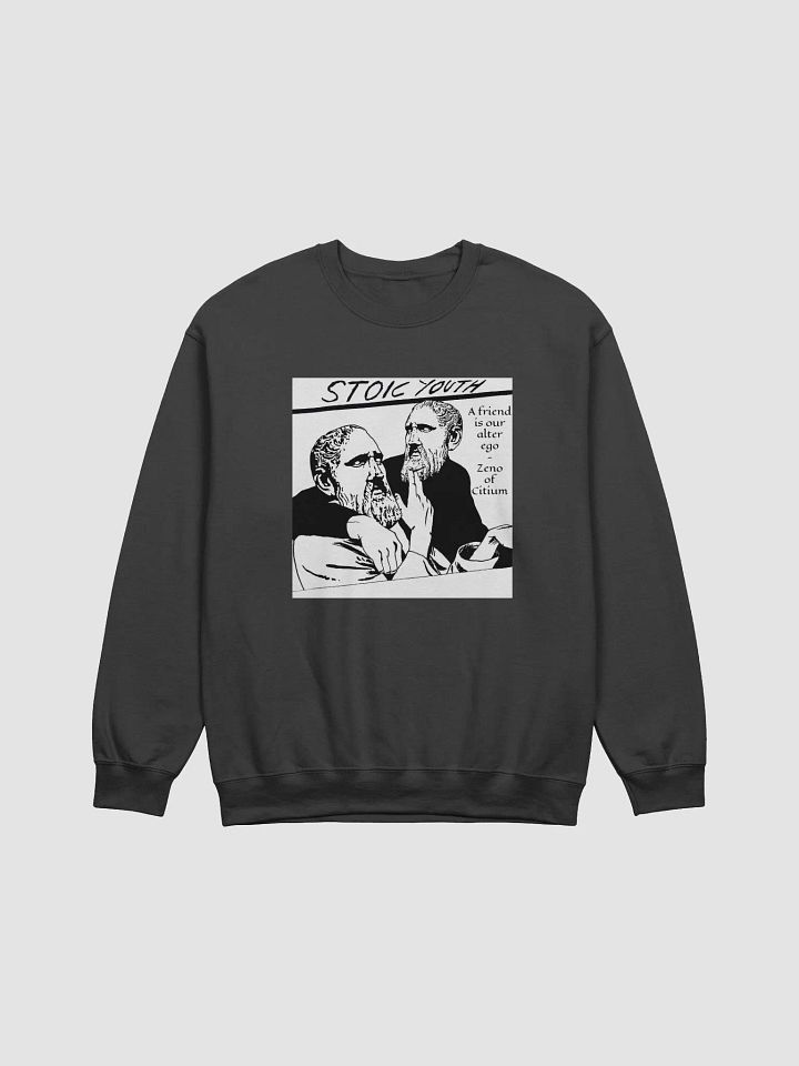 Stoic Youth Zeno of Citium quote Gildan Classic Crewneck Sweatshirt product image (1)
