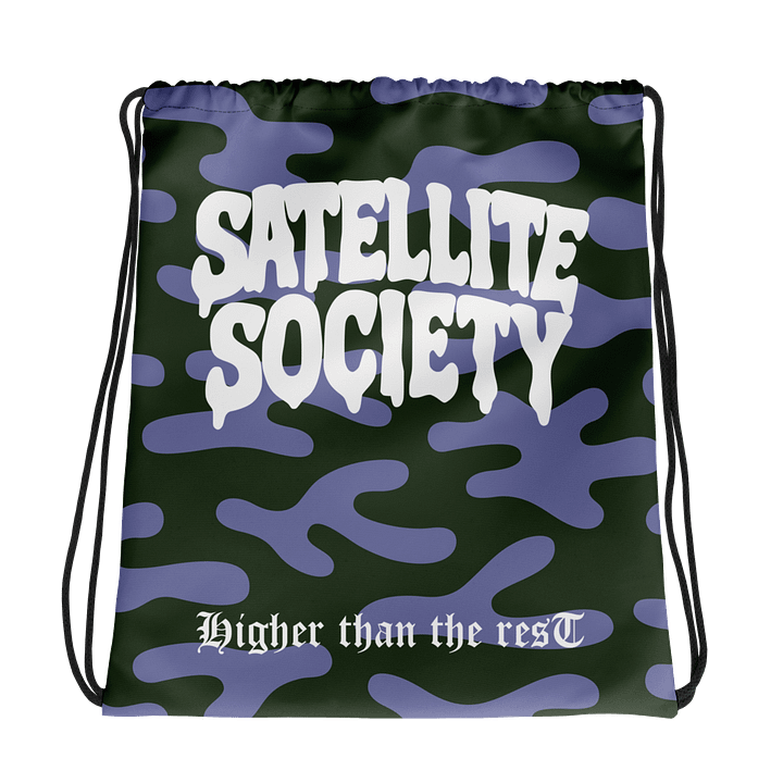 Satellite Society Drip Drawstring Bag product image (1)