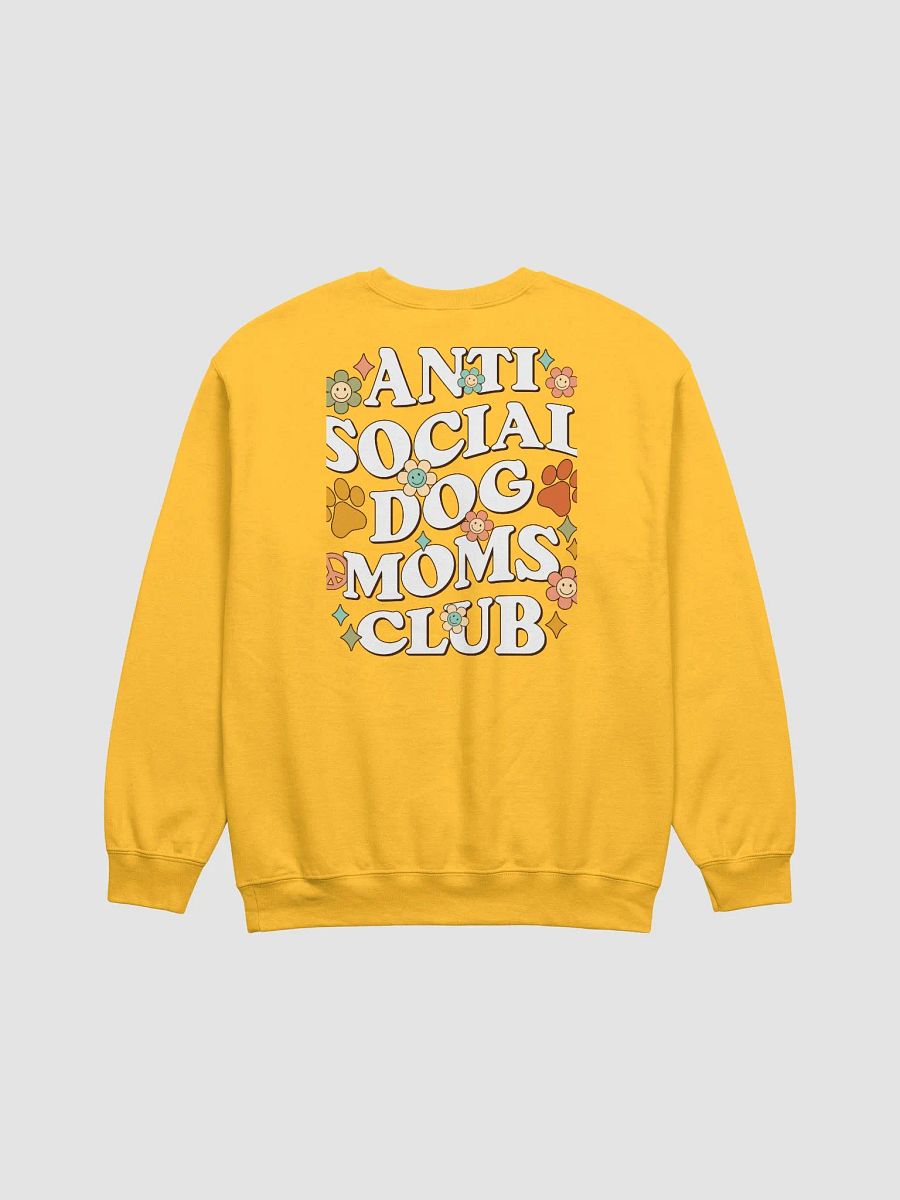 Anti Social Dog Moms Club Retro(White) Sweatshirt | Funny Introvert Shirt for Dog Moms product image (14)