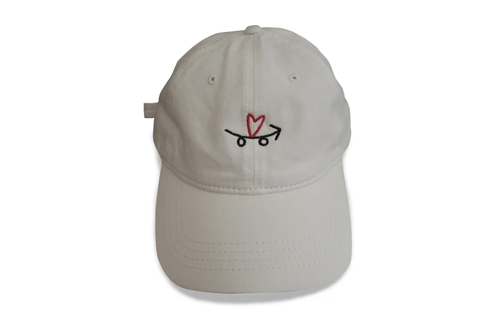 logo hat white product image (1)