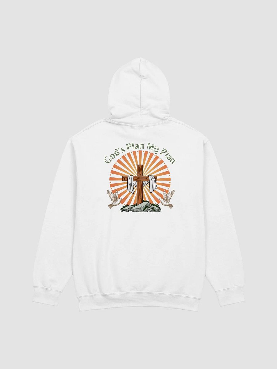God`s Plan My Plan, Christian Gildan Hoodie - Front / Back. product image (4)