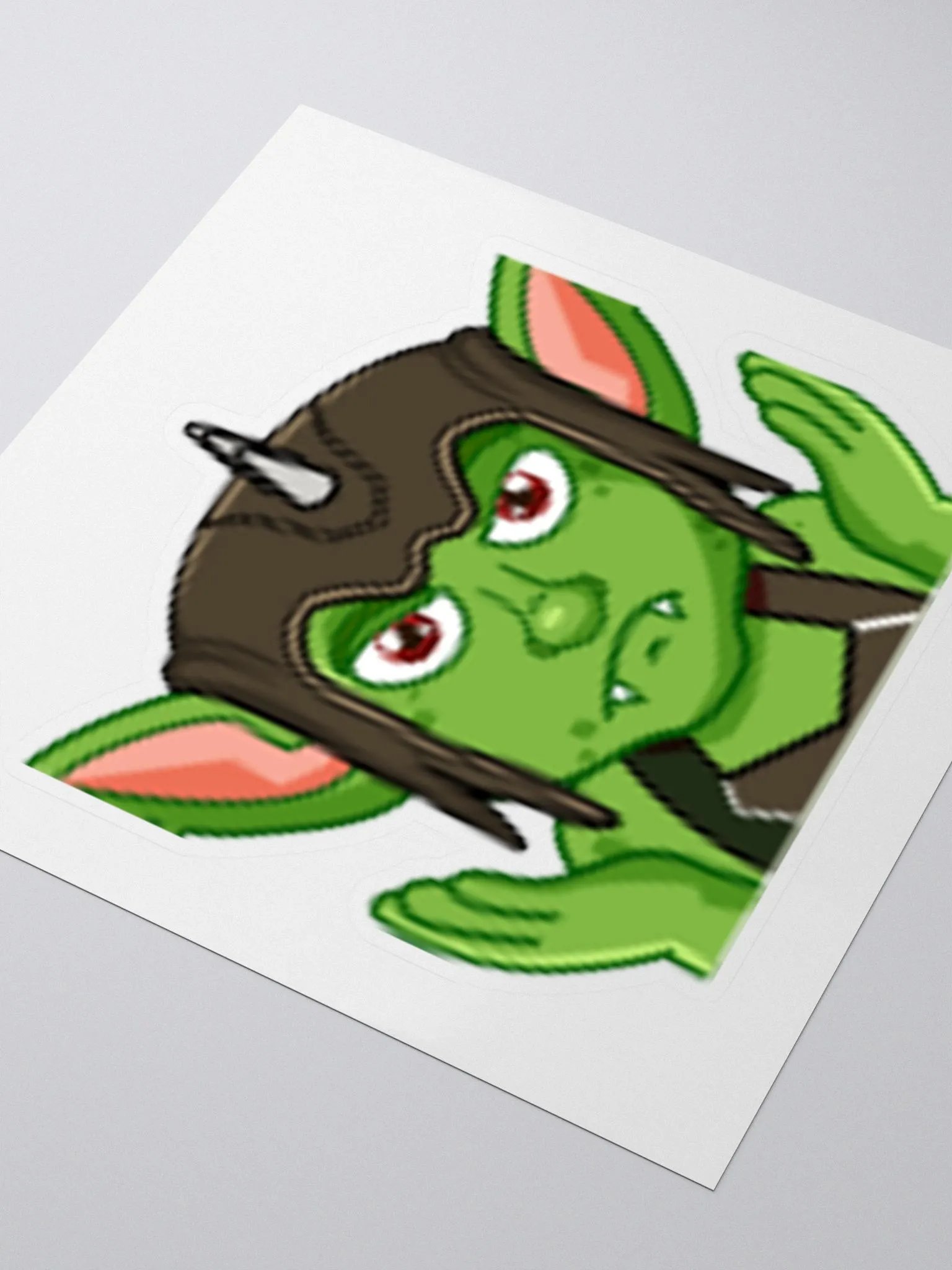 Shrug Kiss Cut Sticker product image (3)