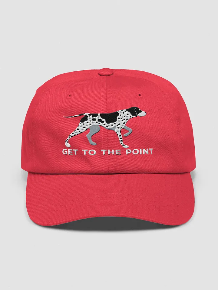 Get to the Point Classic Dad Hat(Embroidered) of an English Pointer(Black) product image (1)