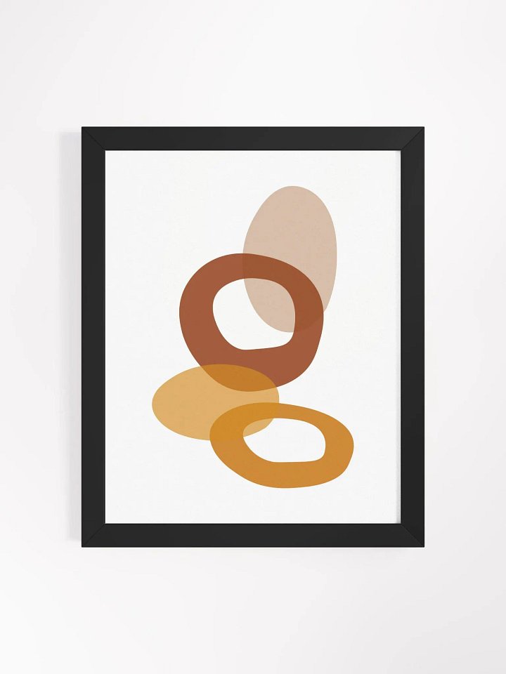 Translucent Overlapping Shapes Framed Poster product image (2)
