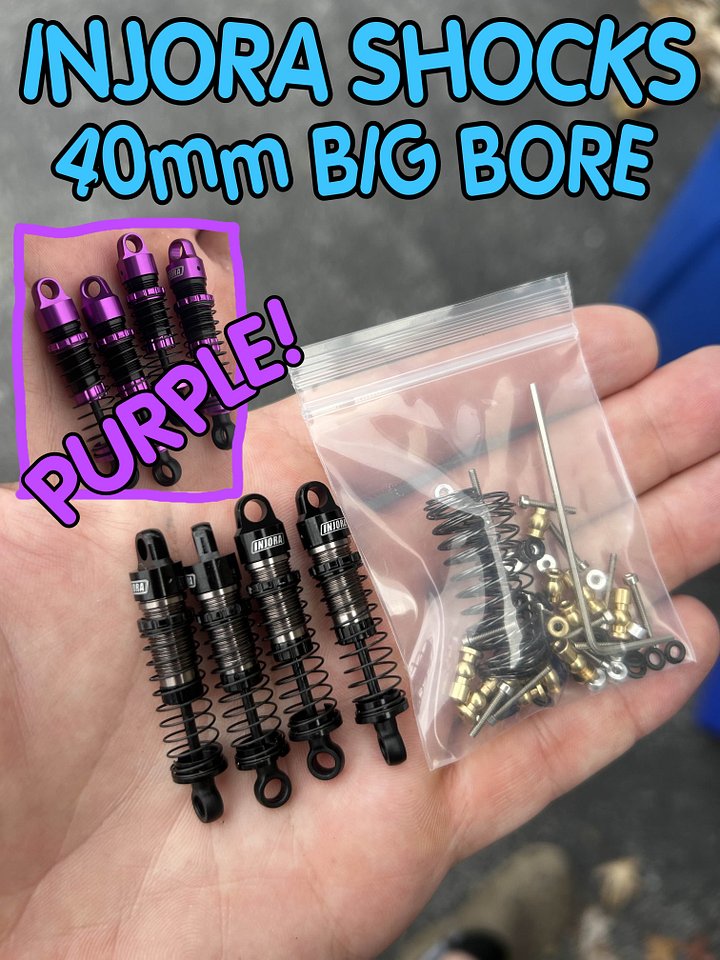 Injora 40mm shocks product image (1)