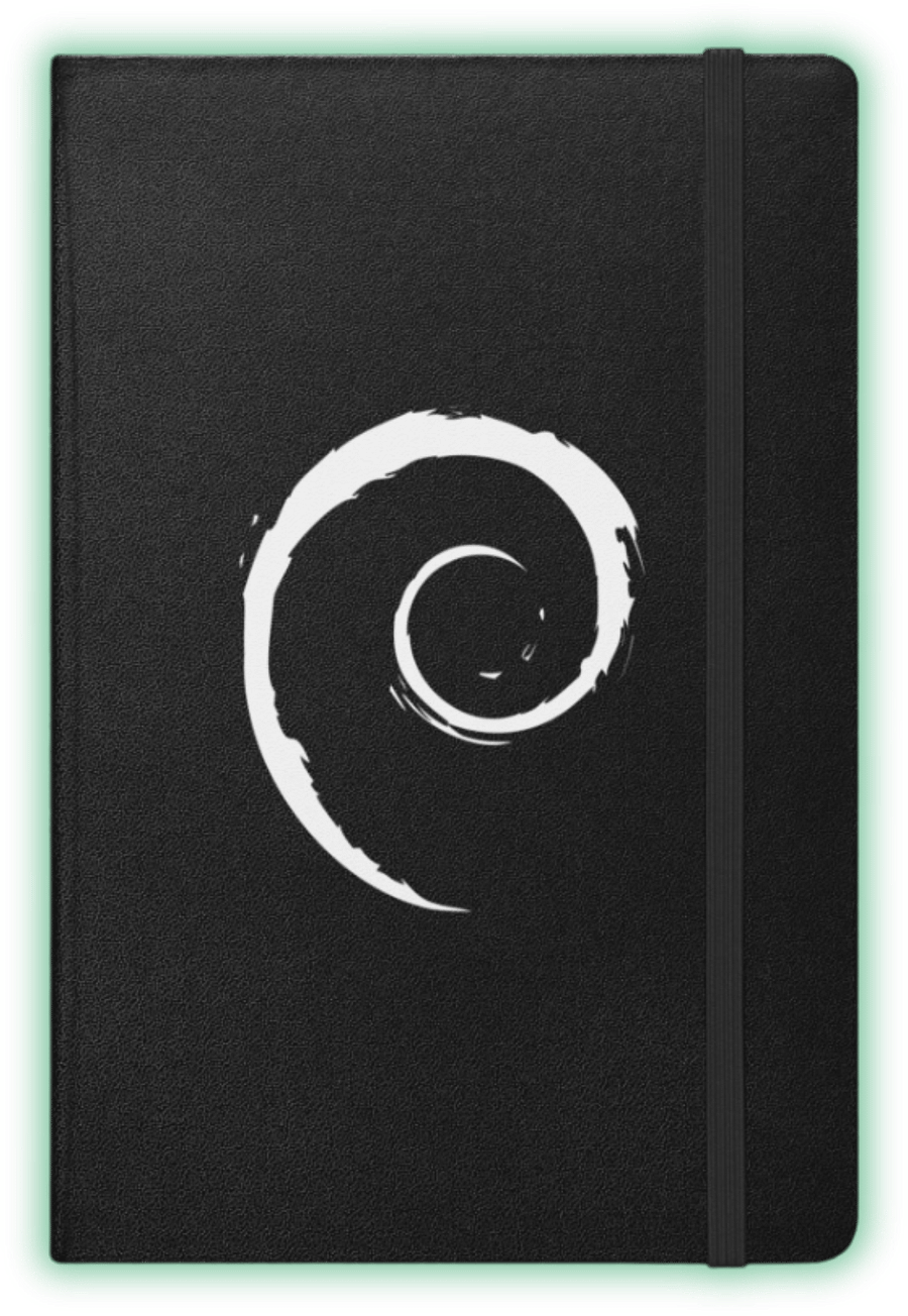 Debian Swirl Hardcover Notebook product image (1)