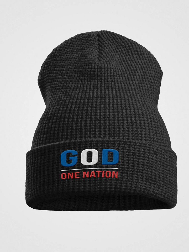 Patriotic Pride Waffle Knit Beanie product image (1)