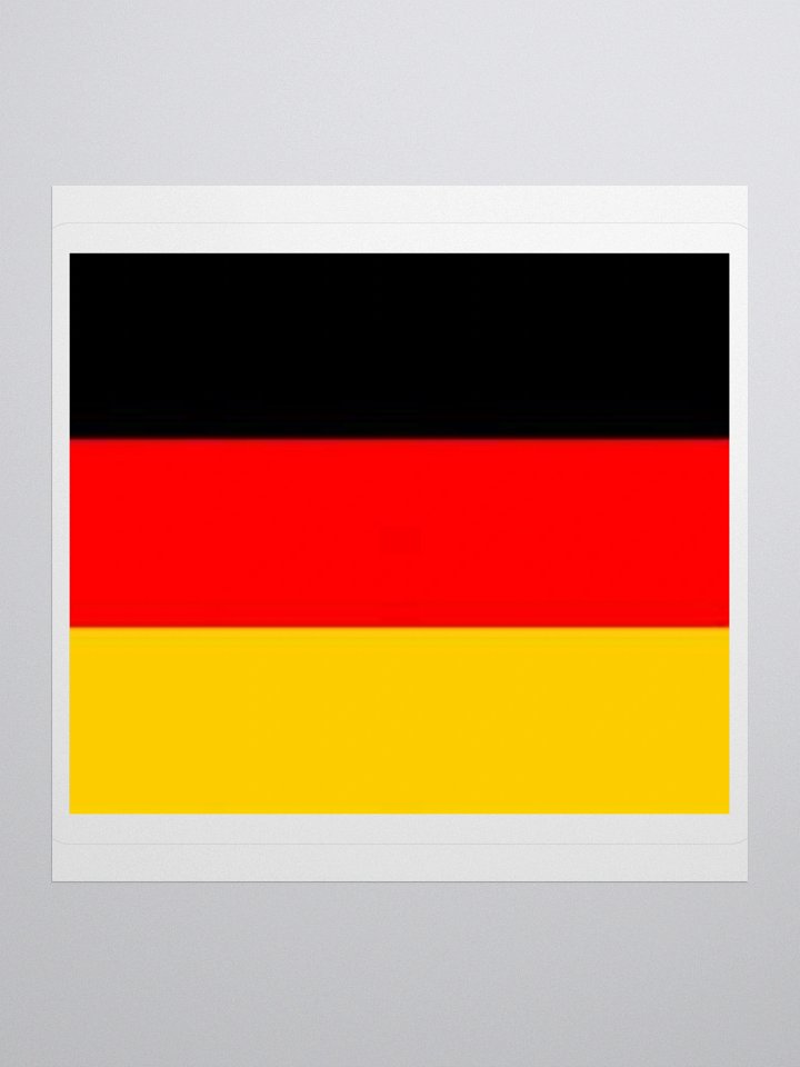 Germany Flag Sticker | Black Red Yellow Design | Durable Vinyl | 3 Sizes product image (1)