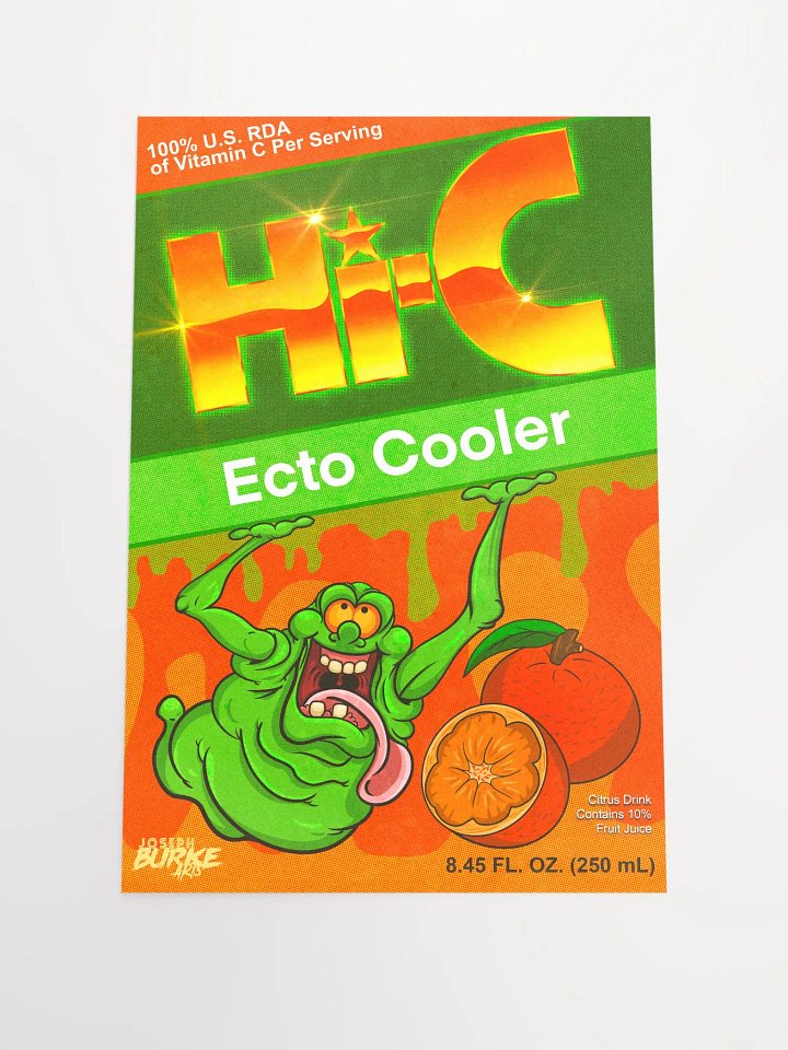 Hi-C Ecto Cooler Reissue Juice Box Poster 12x18 Fine Art Print product image (1)