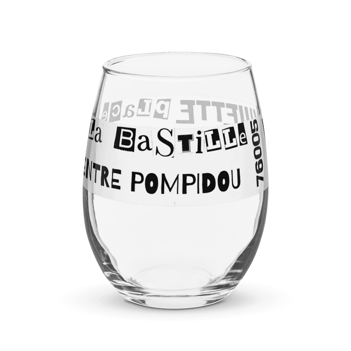 Paris Words • Pompidou • Glassware product image (1)