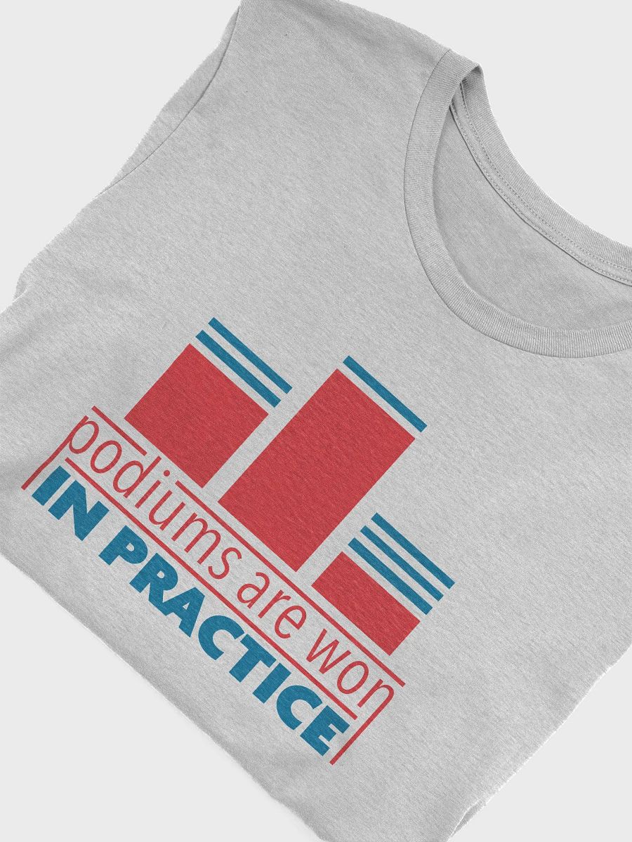 Podiums Are Won In Practice Tee: Orange & Blue product image (5)