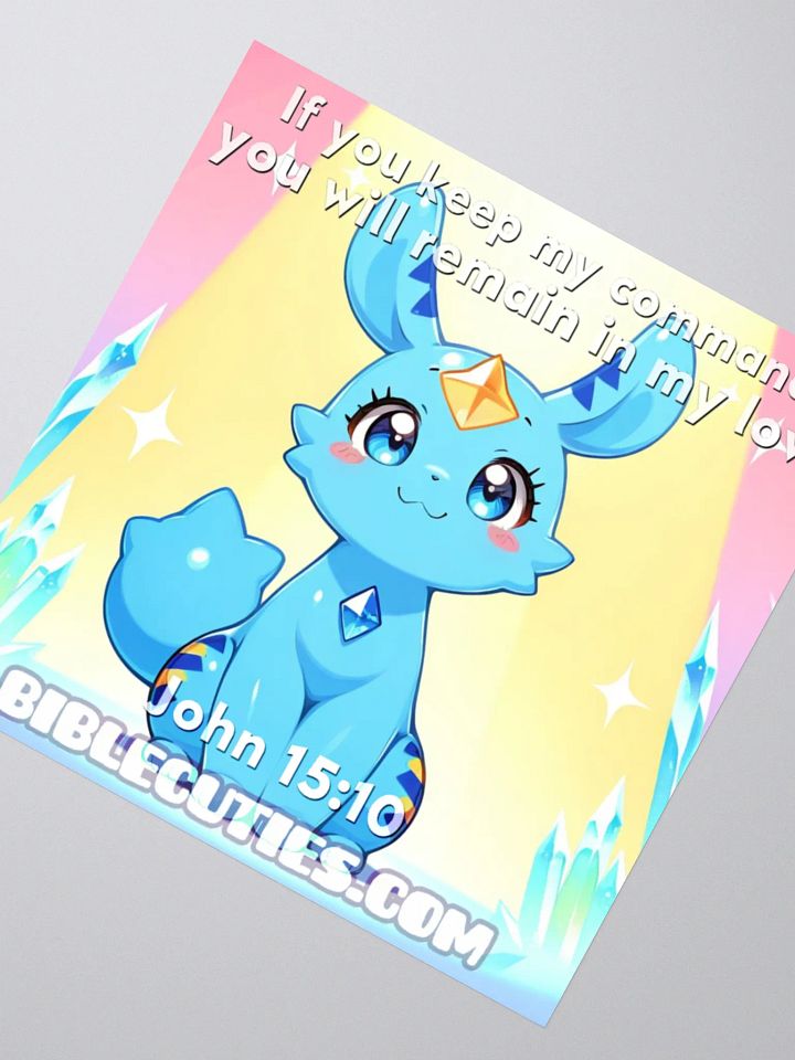 Bible Cuties Valeria - If you keep my commands you will remain in my love - John 15:10 product image (3)
