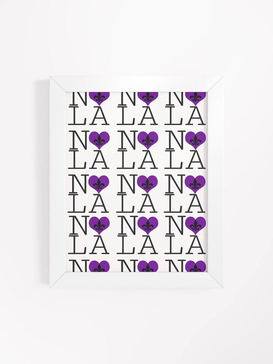 I LOVE NOLA **LEGACY POSTER** (PURPLE HEART INFINITY WALL) product image (4)