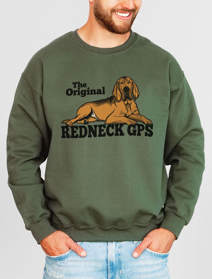The Original Redneck GPS Sweatshirt of a Bloodhound | Funny Shirt for Bloodhound Paw-rents product image (1)