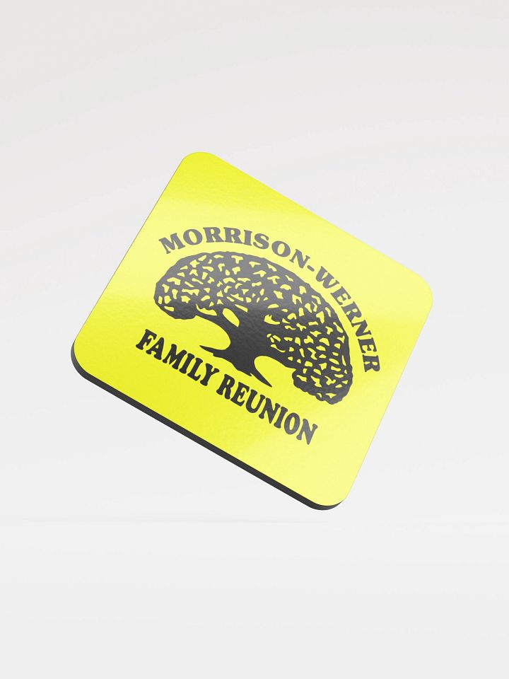 "Morrison-Werner Tree" Drink Coaster (Yellow) product image (2)