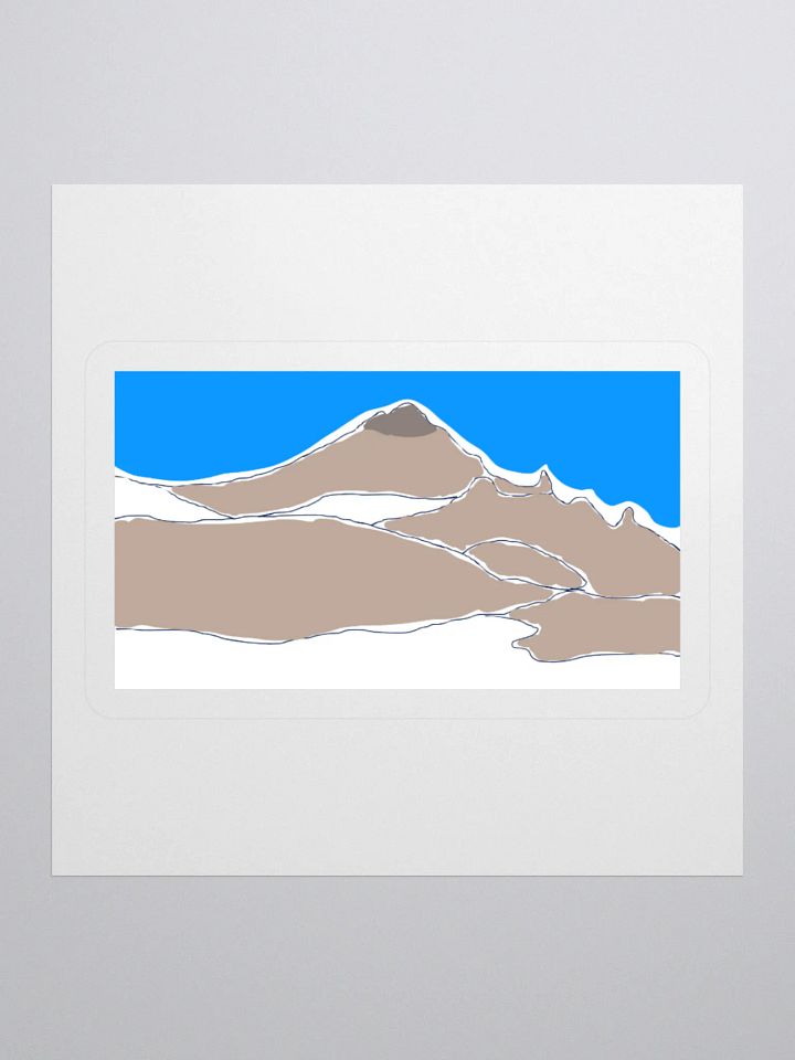 Gilbert Peak sticker (colored sketch) product image (2)