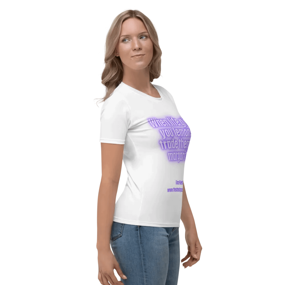 FUNNY TEES 4 U FOR WOMEN “When life gives you lemons, trade them for margaritas.” product image (4)