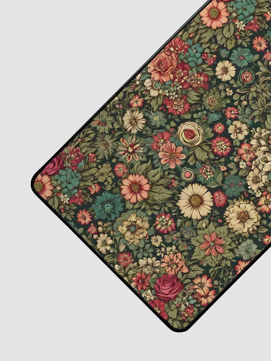 Desk Mat (31.5x15.5 inches) - Wilted Boho Floral Design product image (3)